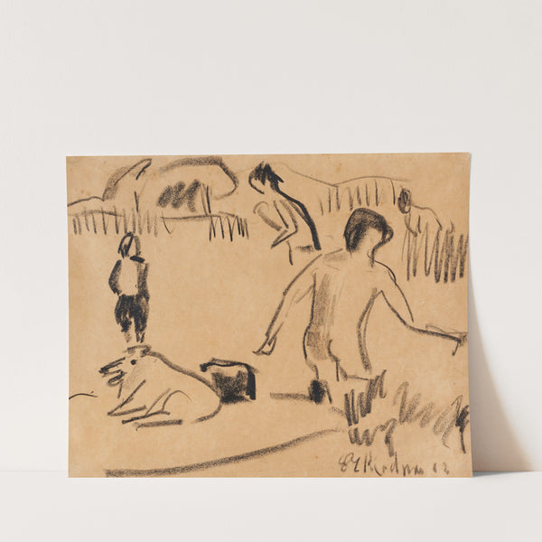 Badende in Moritzburg (1909) by Ernst Ludwig Kirchner