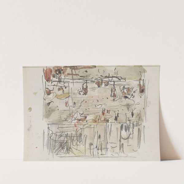 Badende Indiërs bij een trap aan de Ganges (1924 - 1925) by Marius Bauer