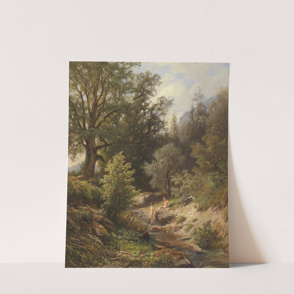 Badende Knaben am Bachufer by Johann (Giovanni) Varrone
