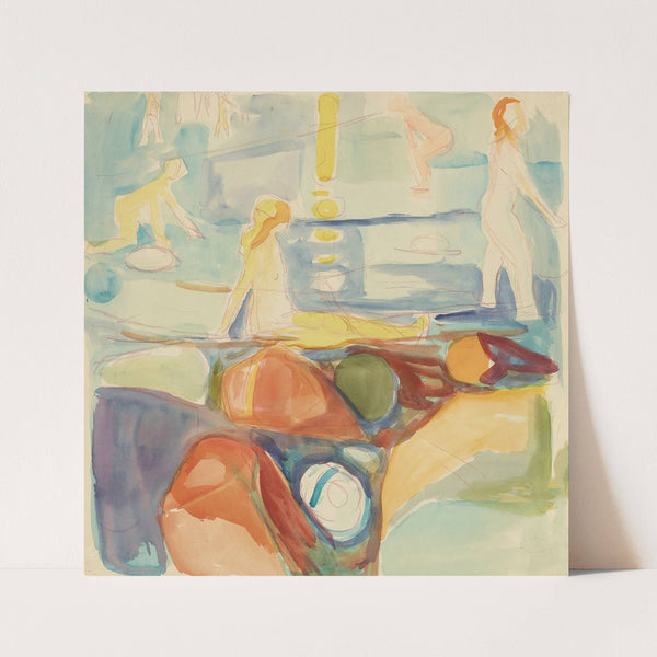 Badende kvinner, Åsgårdstrand (1935-1940) by Edvard Munch