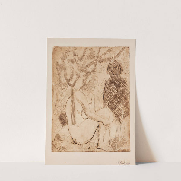 Badende mit Hut (1923) by Ernst Ludwig Kirchner