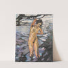 Badende, stehender weiblicher Akt by Leo Putz