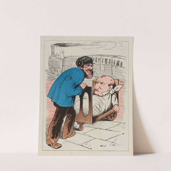 Bagages grande vitesse (1879) by André Gill