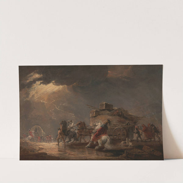 Baggage Wagons in a Thunderstorm by Luke Clennell