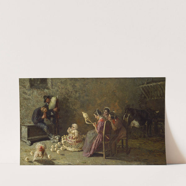 Bagpipers of Brianza by Giovanni Segantini