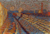 Bahndamm im Schnee