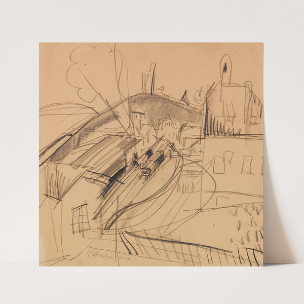 Bahnhof Königstein (1915-16) by Ernst Ludwig Kirchner