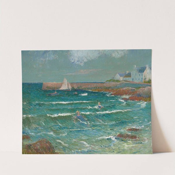 Baignade de mer à Lomener by Henry Moret