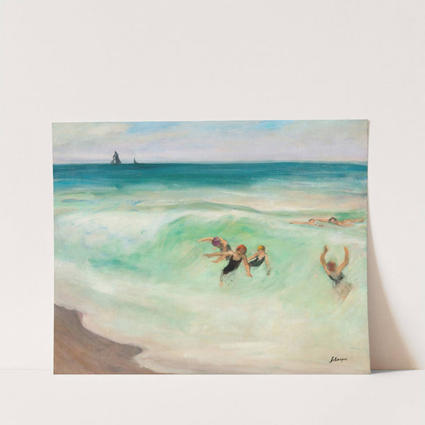Baigneurs dans la vague (circa 1922) by Henri Lebasque