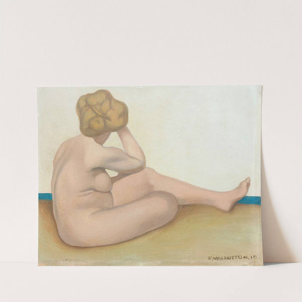 Baigneuse Assise Sur Le Sable (1918) by Félix Vallotton