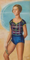 Baigneuse, côte d’émeraude (Portrait of Martine Abraham)