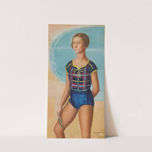 Baigneuse, côte d'émeraude (Portrait of Martine Abraham) by Ángel Zárraga