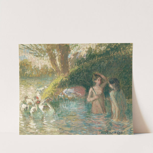 Baigneuses gardeuses d’oies (1895-1896) by Camille Pissarro