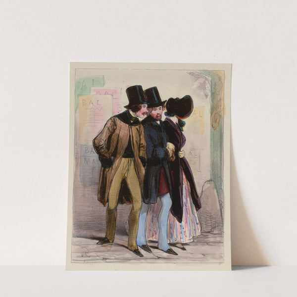 Bal à la Renaissance ce soir, lache ton boulet (1839-1841) by Paul Gavarni