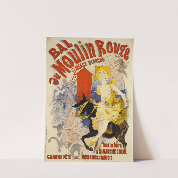 Bal Au Moulin Rouge Place Blanche (1889) by Jules Chéret