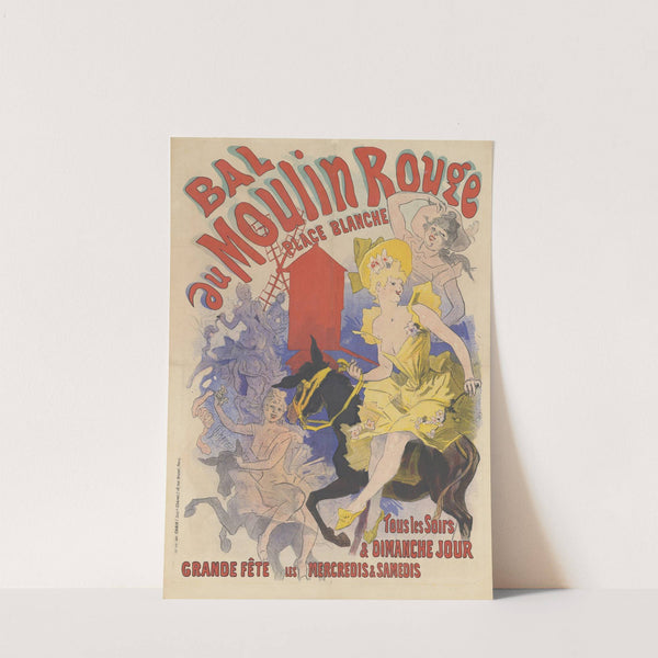 Bal du Moulin rouge tous les soirs et dimanche jour (1889) by Jules Chéret