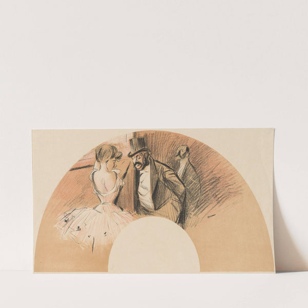 Bal Gavarni Fan (1903) by Jean-Louis Forain