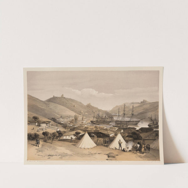 Balaklava, looking towards the sea (1855) by William Simpson