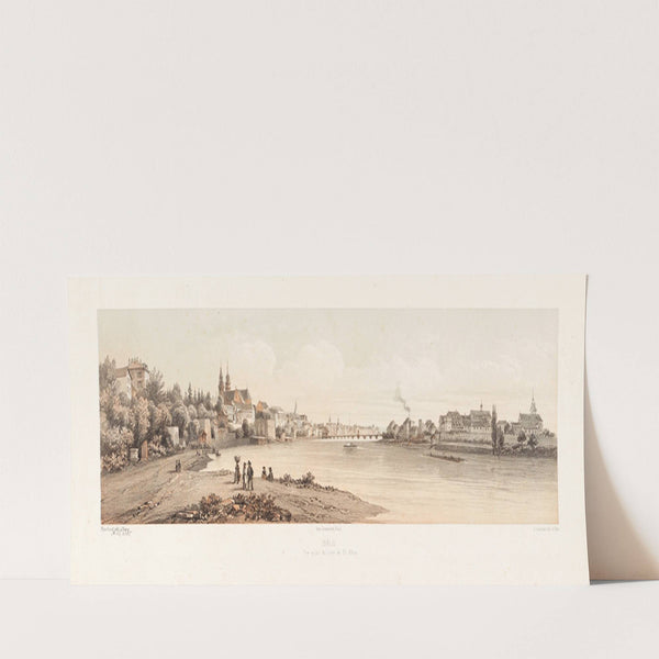 Bâle Vue prise du côté de St. Alban by Jean Jacottet