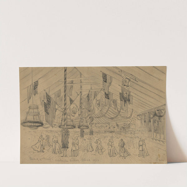 Ball of 2nd Corps-Washington's birthday by Edwin Forbes