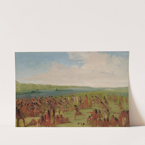 Ball-Play of The Women, Prairie Du Chien (1835-1836) by George Catlin