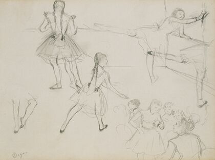 Ballet Dancers Rehearsing