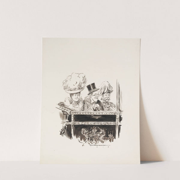 Ballingford motors with the King and Queen (1913) by William Henry Walker