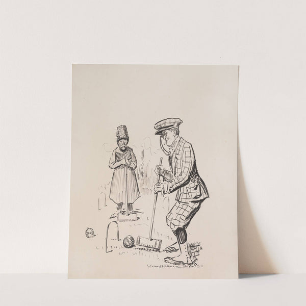 Ballingford plays croquet with the Czar of all the Russias (1913) by William Henry Walker