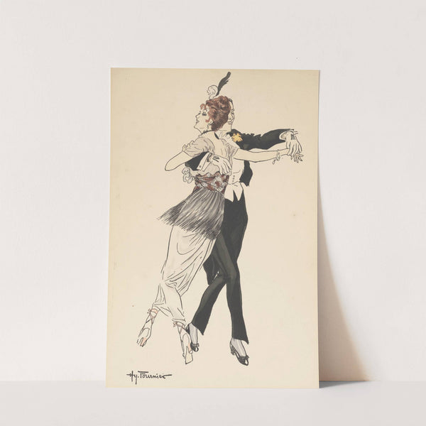 Ballroom dancers (1914) by Henry Fournier