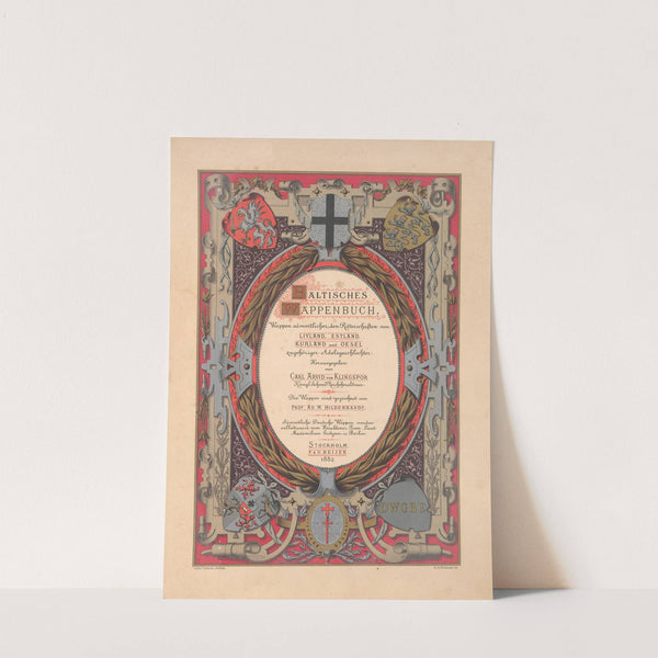 Baltisches Wappenbuch Pl.001 (1882) by Adolf Matthias Hildebrandt