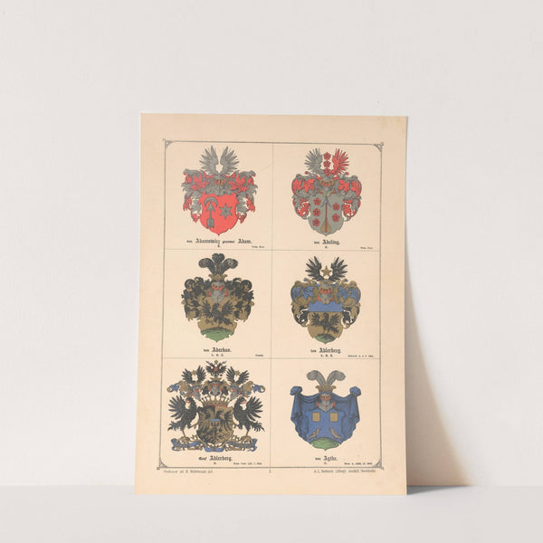 Baltisches Wappenbuch Pl.002 (1882) by Adolf Matthias Hildebrandt