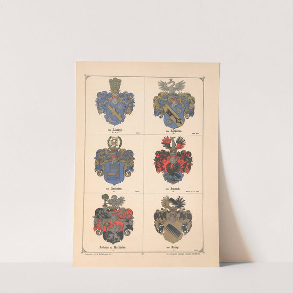 Baltisches Wappenbuch Pl.003 (1882) by Adolf Matthias Hildebrandt