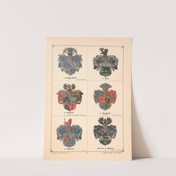 Baltisches Wappenbuch Pl.005 (1882) by Adolf Matthias Hildebrandt