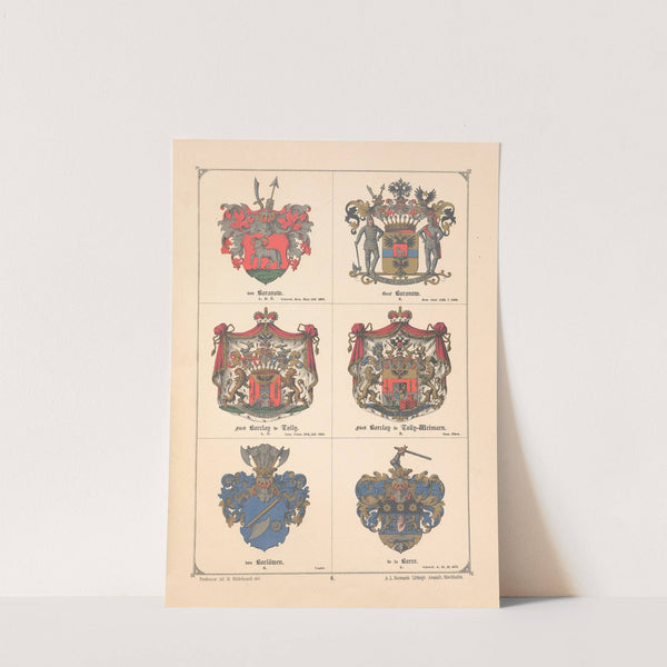 Baltisches Wappenbuch Pl.006 (1882) by Adolf Matthias Hildebrandt