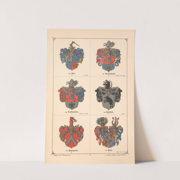 Baltisches Wappenbuch Pl.007 (1882) by Adolf Matthias Hildebrandt