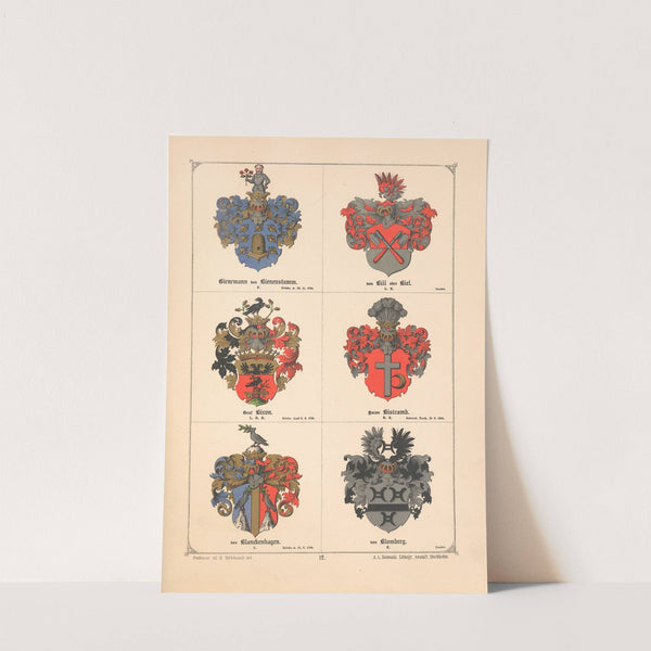 Baltisches Wappenbuch Pl.011 (1882) by Adolf Matthias Hildebrandt