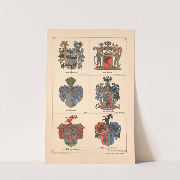 Baltisches Wappenbuch Pl.012 (1882) by Adolf Matthias Hildebrandt