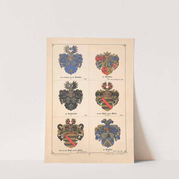 Baltisches Wappenbuch Pl.014 (1882) by Adolf Matthias Hildebrandt