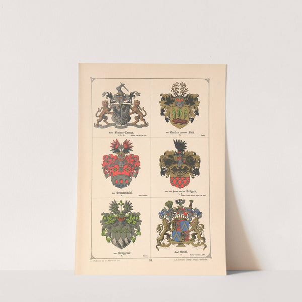 Baltisches Wappenbuch Pl.015 (1882) by Adolf Matthias Hildebrandt