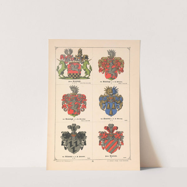 Baltisches Wappenbuch Pl.016 (1882) by Adolf Matthias Hildebrandt