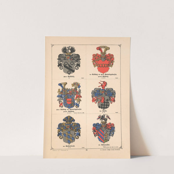 Baltisches Wappenbuch Pl.017 (1882) by Adolf Matthias Hildebrandt