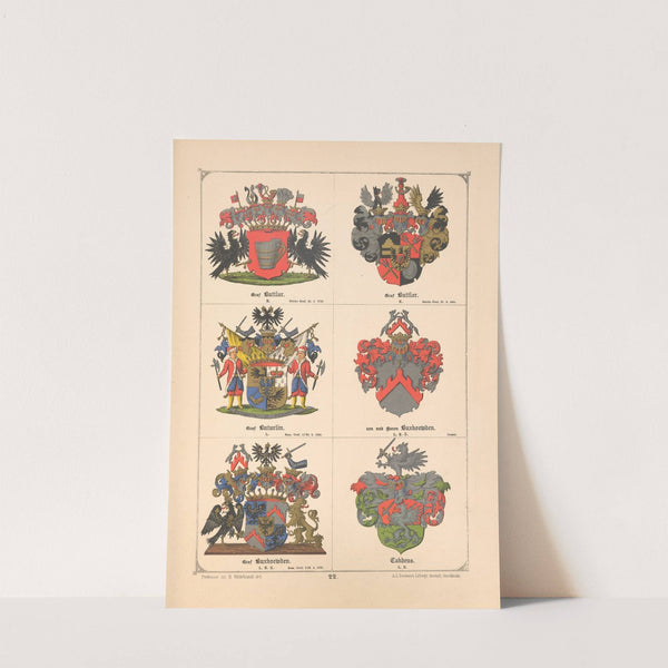 Baltisches Wappenbuch Pl.018 (1882) by Adolf Matthias Hildebrandt