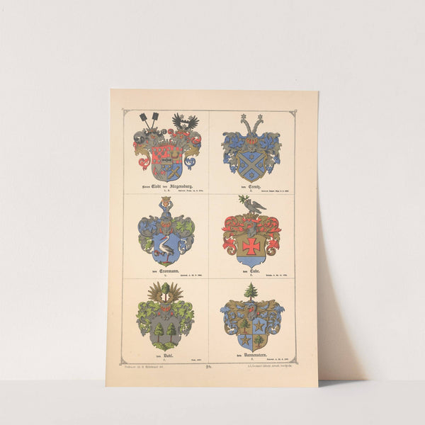 Baltisches Wappenbuch Pl.020 (1882) by Adolf Matthias Hildebrandt