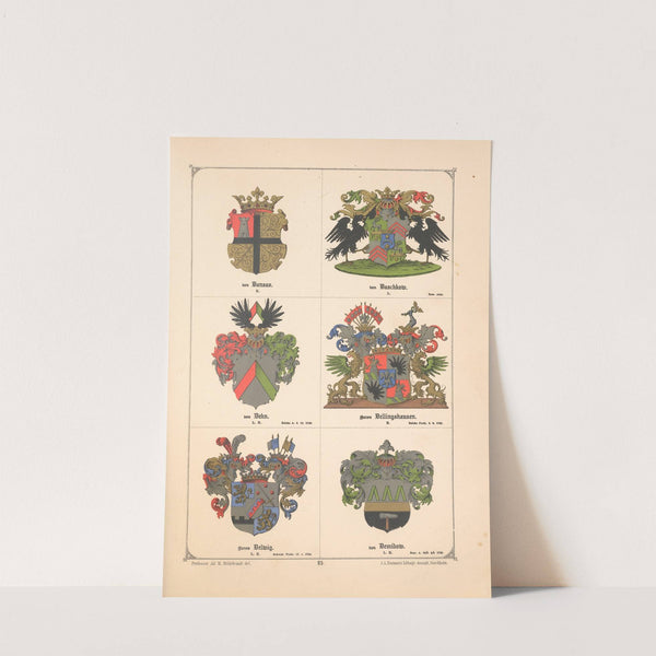 Baltisches Wappenbuch Pl.021 (1882) by Adolf Matthias Hildebrandt