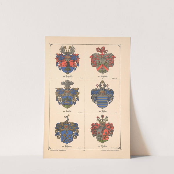 Baltisches Wappenbuch Pl.024 (1882) by Adolf Matthias Hildebrandt