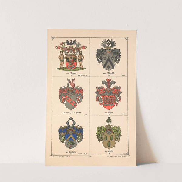 Baltisches Wappenbuch Pl.025 (1882) by Adolf Matthias Hildebrandt