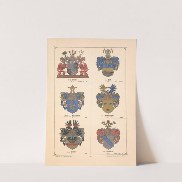 Baltisches Wappenbuch Pl.027 (1882) by Adolf Matthias Hildebrandt