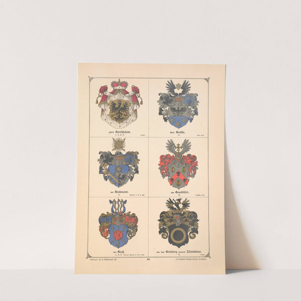 Baltisches Wappenbuch Pl.034 (1882) by Adolf Matthias Hildebrandt