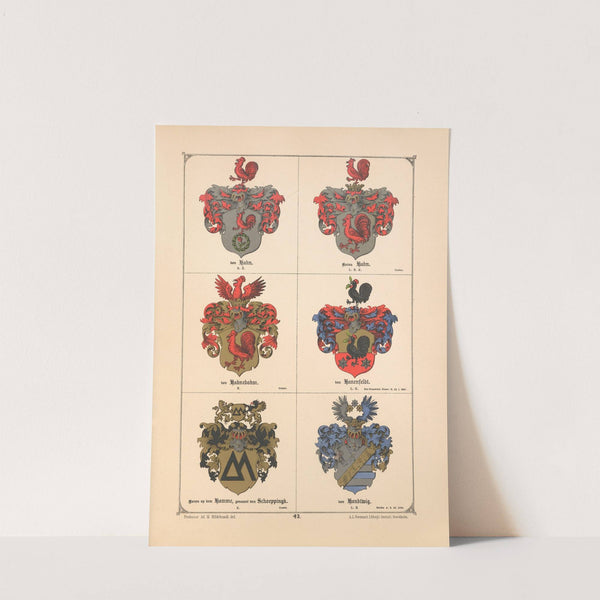 Baltisches Wappenbuch Pl.036 (1882) by Adolf Matthias Hildebrandt