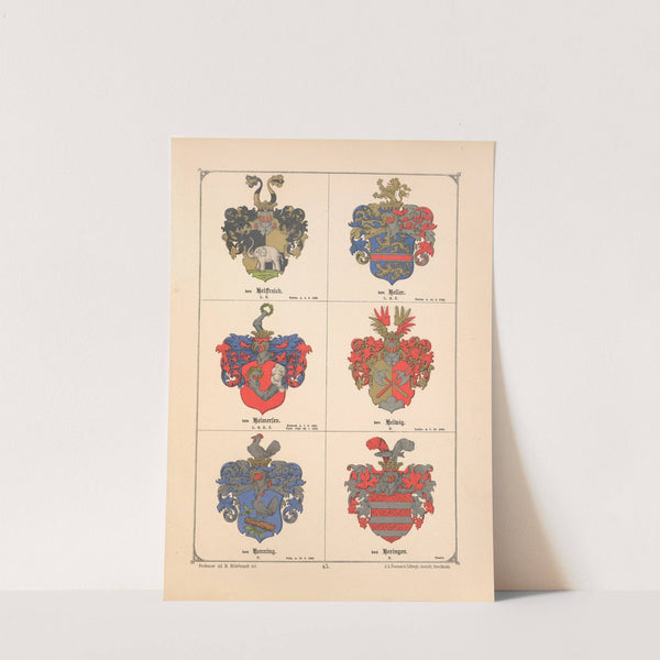 Baltisches Wappenbuch Pl.038 (1882) by Adolf Matthias Hildebrandt